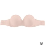 Silicone Invisible Strapless Backless Push Up Stick Lifting Bra