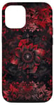 iPhone 14 Pro Floral Patterns Red Floral Mystical Botanical Art Case