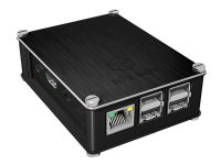 ICY BOX IB-RP102 - Boks - aluminium - svart - for Raspberry Pi 2 Model B, 2 Model B V1.2, 3 Model B