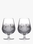 Waterford Crystal Lismore Diamond Cut Glass Brandy Balloon Glass, Set of 2, 510ml, Clear