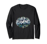 Gamer gaming console level nerd Long Sleeve T-Shirt