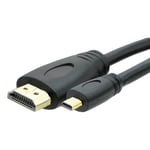 2M / 6.5FT High Speed Micro HDMI (Type D) to HDMI (Type A) - Lead for Connecting ASUS MEMO PAD SMART 10 Camera to TV, HDTV, LCD, Plasma, Monitor with HDMI Port - Premium Gold Quality Cable - Audio & Video - Supports 3D, 4K, 1440p, 1080p DragonTrading®