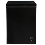 Russell Hobbs Black Chest Freezer 143L Freestanding with 5 Year Warranty, Adjustable Thermostat, Chill or Freeze Function, 4 Star Freezer Rating & Suitable for Outbuildings & Garages RH142CF0E1B