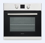 Award Built-In Electric Oven 60cm 6 Function 70L Stainless Steel and Award Ceramic Cooktop 60cm Black Glass with Knobs