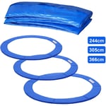 Edge Cover pour Trampoline Diamètre 305 cm pvc pe Spring Edge Protector pour Trampoline, résistant aux uv, 30 cm de Large, Bleu - Aufun