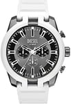 Diesel Watch for Men Split Quartz/Chrono movement 51mm case size with a Silicone strap DZ4631