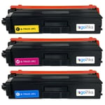 3 C/M/Y Toner Cartridges to replace Brother TN423C, TN423M, TN423Y Compatible