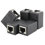 SeKi Lot de 5 connecteurs RJ45 LAN blindés - Connecteurs pour câble Ethernet - Coupleur Ethernet LAN - Adaptateur pour câble LAN - Câble réseau, coupleur réseau pour Cat 8, Cat7, Cat6a, Cat5e, Cat5
