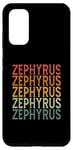 Coque pour Galaxy S20 Retro Sur Mesure Prénom Nom Zephyrus