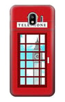 England Classic British Telephone Box Minimalist Case Cover For Samsung Galaxy J4 (2018)