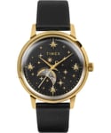 Timex Celestial Automatic WoMens Black Watch TW2W21200 Leather (archived) - One Size