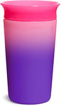 Munchkin Tasse d’Apprentissage Miracle 360, Tasse qui Change de Couleur pour Bébé et Nourrisson, Antifuites sans BPA, Compatible Lave-Vaisselle, Verre Bébé 12 mois et plus - 266 ml, rose