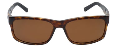 Timberland TB9104-52H Designer Polarized Sunglasses in Dark Havana with Brown Le
