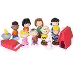 Peanuts Snoopy Figurer Leksaker Set Woodstock Charlie Brown 12 st 4cm - 5cm Ca