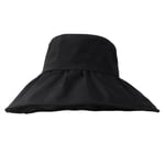 Sun hat Ladies summer UV-proof hat foldable wide brim fisherman hat suitable for outdoor travel beach vacation (cap size: 55-58cm)