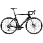 Orro Venturi Evo 105 R7120 Team 30 Carbon Road Bike - 2024 Black / Silver Small 48cm Black/Silver
