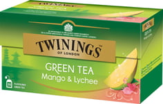 Twinings of London Te 25p Green Tea Mango & Lychee