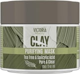 Victoria Beauty Clay 5-Minute Miracle Exfoliating Face Mask with Salicylic Acid,