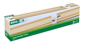 BRIO Long Straights Wooden Train Track for Kids Age 3 Years Up - Compatible with all BRIO Railway Sets & Accessories