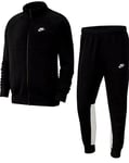 New Mens Nike Fleece Back Black Tracksuit Hoody Joggers Size XL