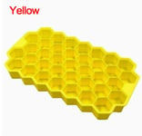 Honeycomb Ice Cube Tray 37 Cubes Silicone Ice Cube Maker Mold with Lids for Ice Cream Party Whiskey Cocktail Cold Drink,1pcs