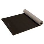 Gaiam Premium Two Colour Yoga Mat, Granite/Storm (5mm)