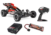 Traxxas 24054-8 Bandit 1/10 2WD Buggy RTR + Battery + USB Charger Red