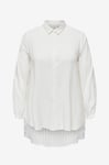Only Carmakoma - Långskjorta carFreyja L/S Long Shirt Wvn - Vit