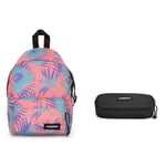 EASTPAK ORBIT XS Mini Backpack, 10 L - Brize Pink Grade (Pink) OVAL SINGLE Pencil Case, 5 x 22 x 9 cm - Black (Black)