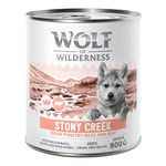 Wolf of Wilderness Junior “Expedition” 6 x 800 g - Stony Creek - Fjäderfä & nötkött