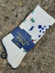 Genuine POLO RALPH LAUREN Ivory Cushioned Ankle SOCKS One Size 793114-C RL23