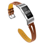 Fitbit Charge 2 hollow cowhide watch band - Brown
