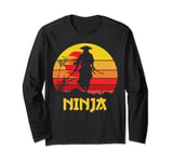 Ninja Vintage Shadow Warrior With Ninja Gear Ninjas Long Sleeve T-Shirt
