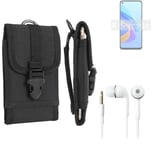 For Oppo A36 + EARPHONES Belt bag outdoor pouch Holster case protection sleeve