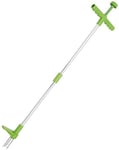 ZYR Weed Puller Manual Weeder Twist, Stand Up Weeder Direct Weeder Twister Push Twist Pull Claw Lightweight with Long Steel Handle 3 Claws Easy Root for Remover Grabber
