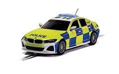 Scalextric C4165 BMW 330i M-Sport - Police Car, Blue/Yellow