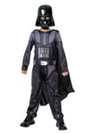 Boys Darth Vader Costume Star Wars Kids Licensed Fancy Dress Outfit