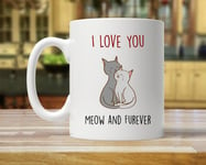 Valentines Day cat Mug 11 OZ Anniversary cat Mug Funny Valentines Day cat Mug Valentines Day Mug for cat Lover Cute cat Mug for Couple