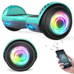 SISIGAD Offroad Hoverboard Kinder Adults mit 6,5" Reifen Leistungsstarke große Batterie Hoverboard Bluetooth-Lautsprechern LED-Licht