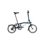 Brompton H6R Sammenleggbar sykkel 6 gir, 12.3kg, stålramme, Ocean Blue