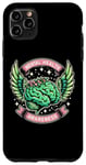 Coque pour iPhone 11 Pro Max Chemises de sensibilisation à la santé mentale pour femmes Aile de cerveau verte
