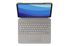 Logitech Combo Touch - tastatur og folio-kasse - med trackpad - QWERTZ - tysk - sand Indgangsudstyr