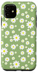 Coque pour iPhone 11 Vert petite Marguerite Imprimé floral Mignon Printemps