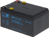 Mw Power MWPower MW 12V 12Ah F2(250) AGM-batteri, 6-9 år