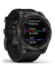 Garmin Fenix 7X Solar Multisport Gps Watch - Slate Grey With Black Band