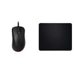 BenQ Zowie EC2-C Ergonomic Gaming Mouse & ZOWIE G-SR Mouse Pad for e-Sports (Large Size, Cloth Surface, Stitched Edges)