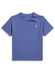 Ralph Lauren Baby Boys Classic Short Sleeve T-shirt - Liberty Blue, Blue, Size 3 Months
