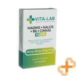 VITA-LAB Magnesium Calcium Vitamin B6 Zinc Food Supplement 30 Tablets
