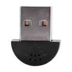 Bärbar USB Mini Studio Talmikrofoninspelning Ljud MIC-adapter för dator PC
