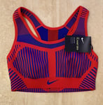 Nike FE/NOM Flyknit Womens High Support Sports Bra Size Small New AJ4047-688